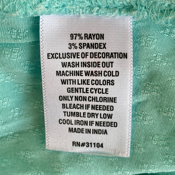 CROWN & IVY TURQUOISE MIDI DRESS - Picture 9 of 9